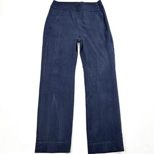 JCrew Remi Side Zip Pants Navy Blue Stretch Straight Leg Womens Size 00P Petite